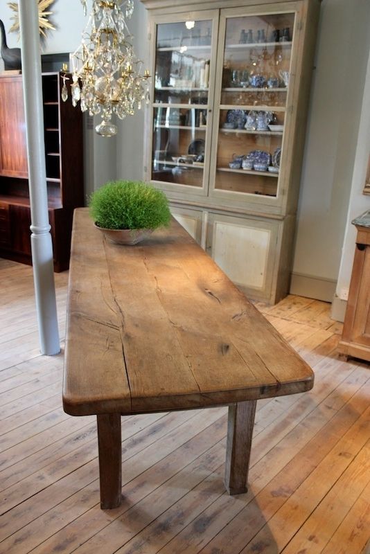 Well Liked Oak Dining Tables In Large 18th Cent French Oak Dining Table With Great Thick Top (View 11 of 20)