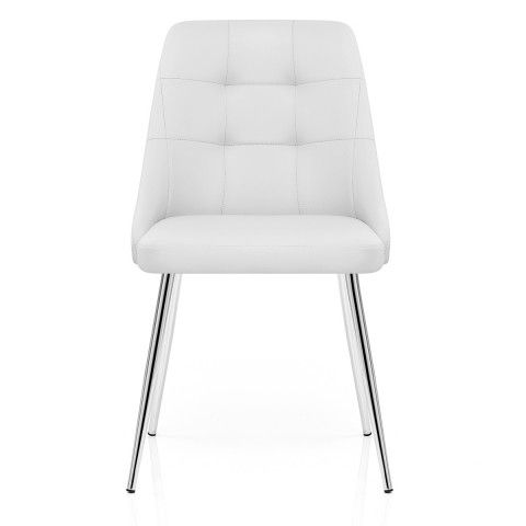 White Dining Chairs Throughout Well Known Shanghai Dining Chair White – Atlantic Shopping (View 7 of 20)