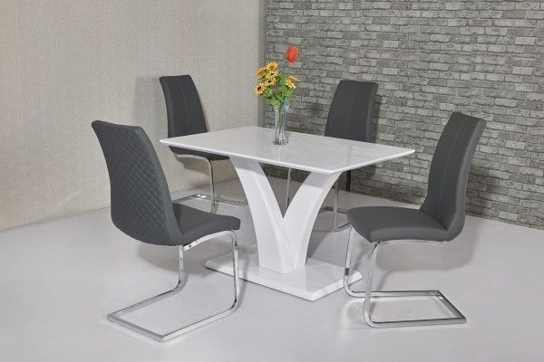 White Gloss Dining Tables 120cm With Most Current Wow Slim High Gloss White 120 Cm Dining Table (View 1 of 20)