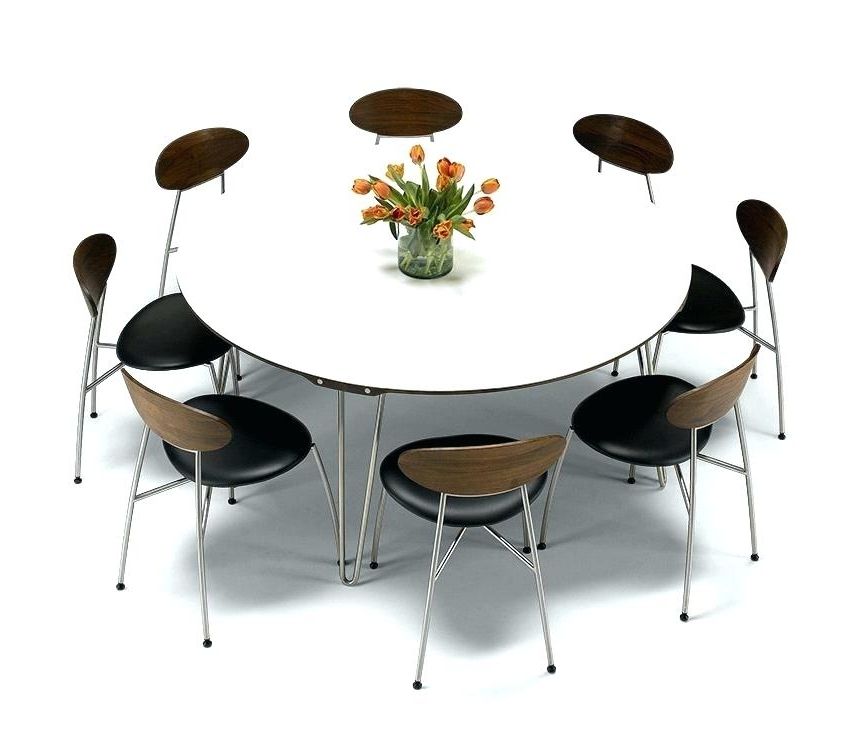 White Gloss Round Extending Dining Tables For Fashionable White Round Extending Dining Table Round Dining Room Tables Sets (Photo 20 of 20)