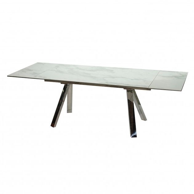 Widely Used Extending Marble Dining Tables Regarding Stromboli Extending Dining Table 160/ (View 18 of 20)
