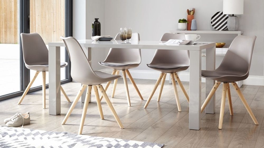 Widely Used Grey Dining Tables Inside Modern Grey Gloss Dining Table (Photo 1 of 20)