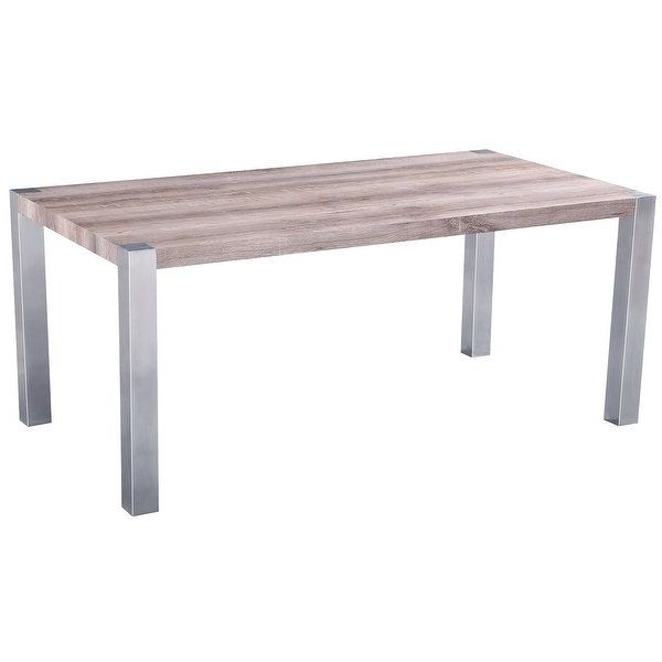 Widely Used Shop 2xhome – Modern Designer Wood Top Dining Table With Metal Legs With Regard To Dining Tables With Metal Legs Wood Top (View 3 of 20)