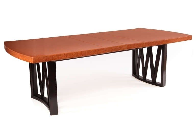 Widely Used Stunning Paul Frankl Cork And Mahogany Dining Table – Red Modern Inside Cork Dining Tables (View 20 of 20)