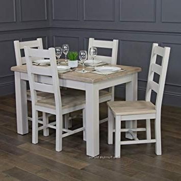 Widely Used The Furniture Market Chester Grey Painted Small Extending Dining With Regard To Small Extending Dining Tables And 4 Chairs (Photo 8 of 20)