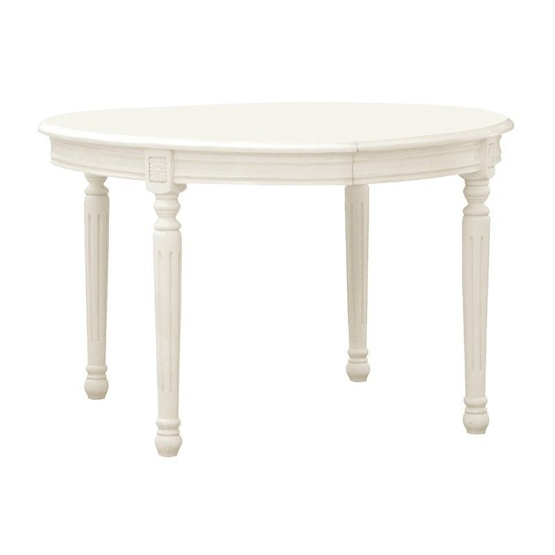 Widely Used White Oval Extending Dining Tables Within Chateau Antique White Oval Extending French Dining Table – Crown (View 10 of 20)