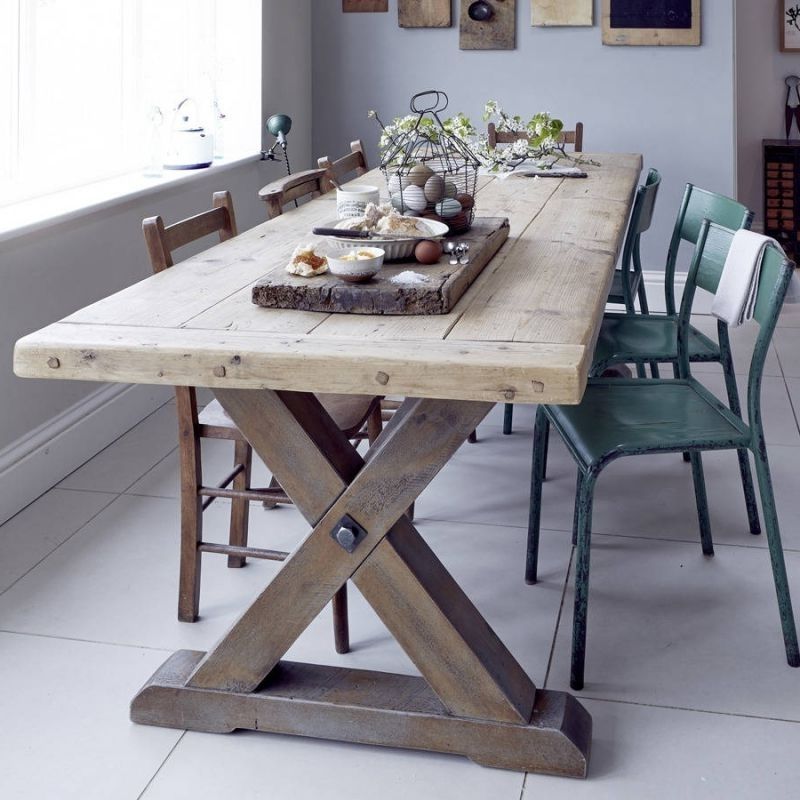 Wonderful Reclaimed Timber Dining Table Reclaimed Timber Country For Current Country Dining Tables (Photo 1 of 20)