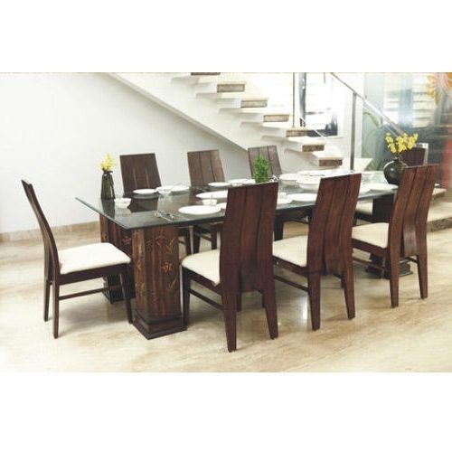 Wooden Dining Table For Dining Room Glass Tables Sets (View 11 of 20)