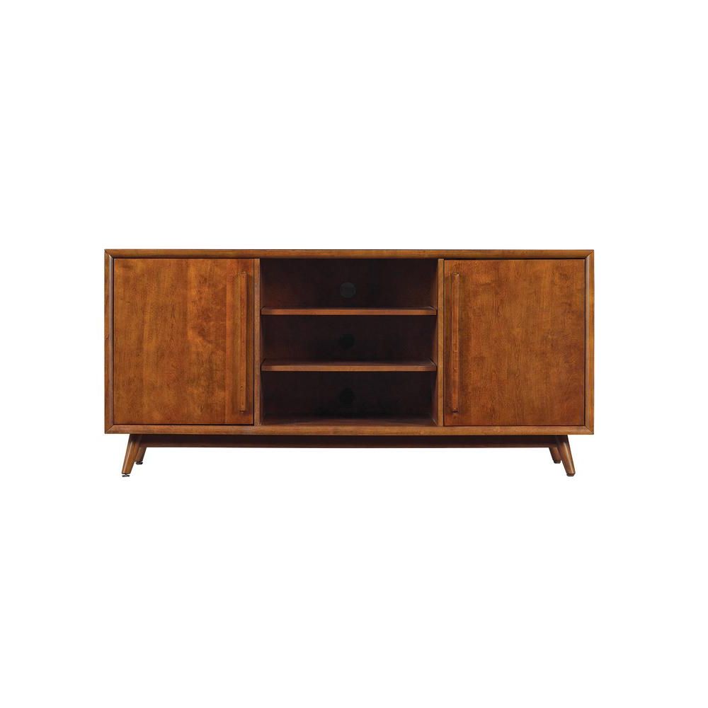 2017 Bell'o Leawood Tv Stand For 60 In. Tvs In Mahogany Cherry Tc54 6166 Pertaining To Mahogany Tv Cabinets (Photo 8 of 20)