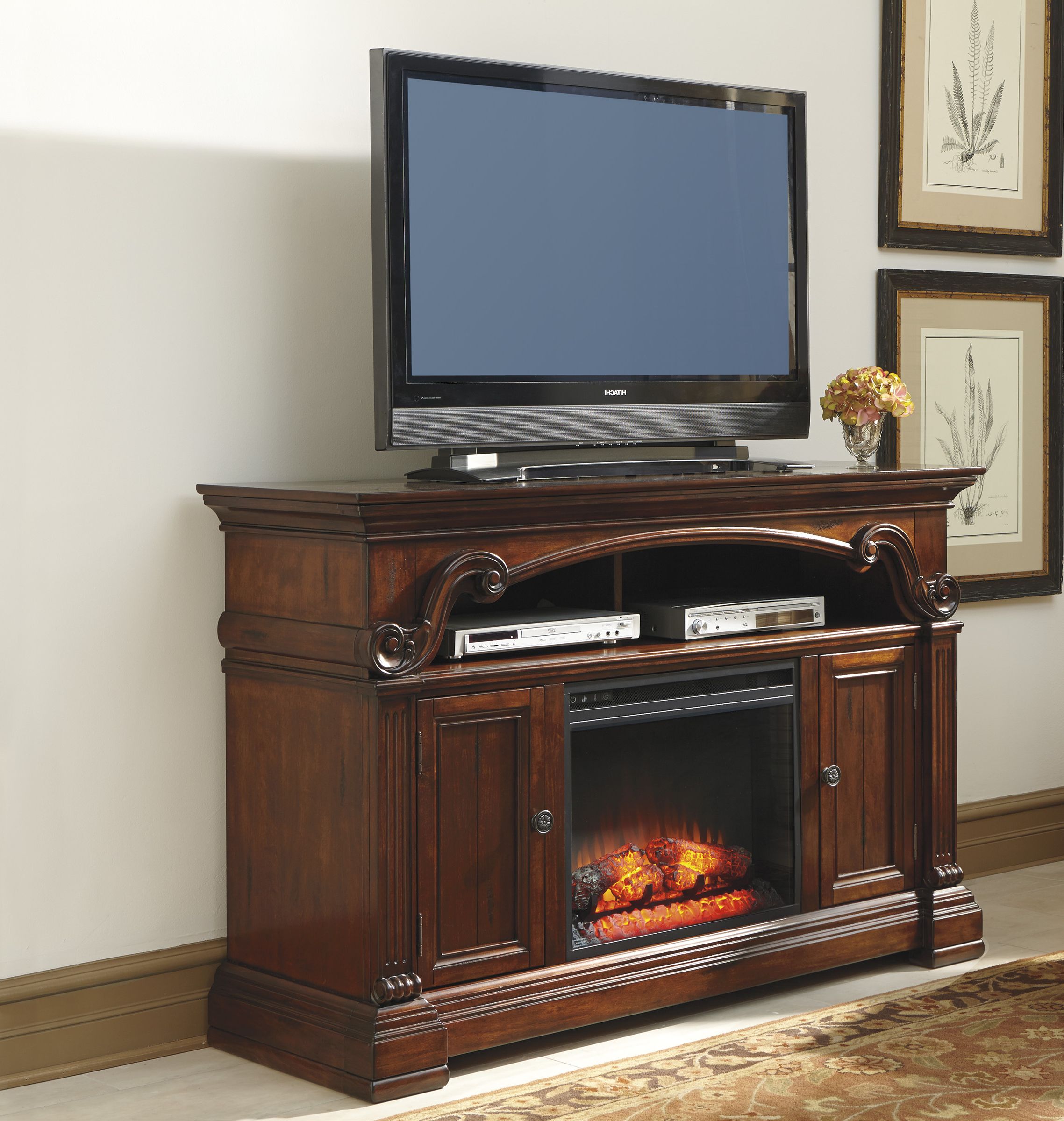2017 Fancy Tv Stands Inside Fancy Tv Console With Fireplace With Ashley Gaston 60" Tv Stand With (Photo 18 of 20)
