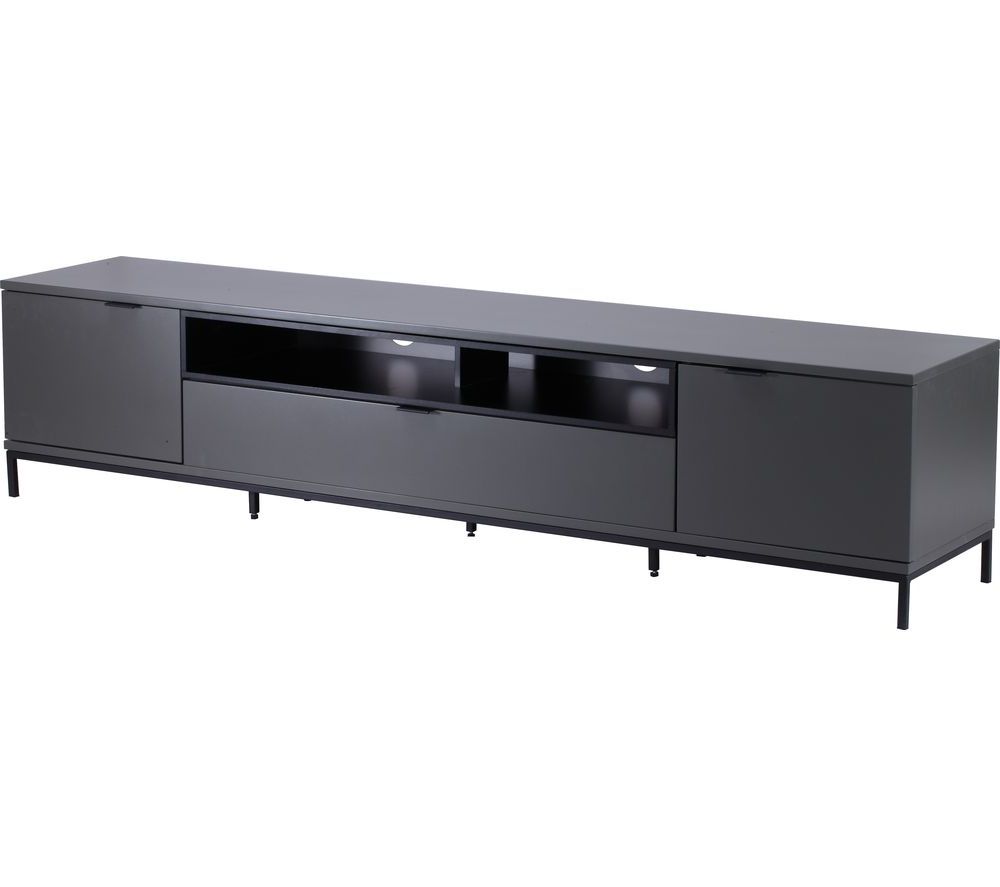 Alphason Tv Cabinets Intended For Best And Newest Alphason Chaplin 2000 Tv Stand – Charcoal Deals (View 13 of 20)