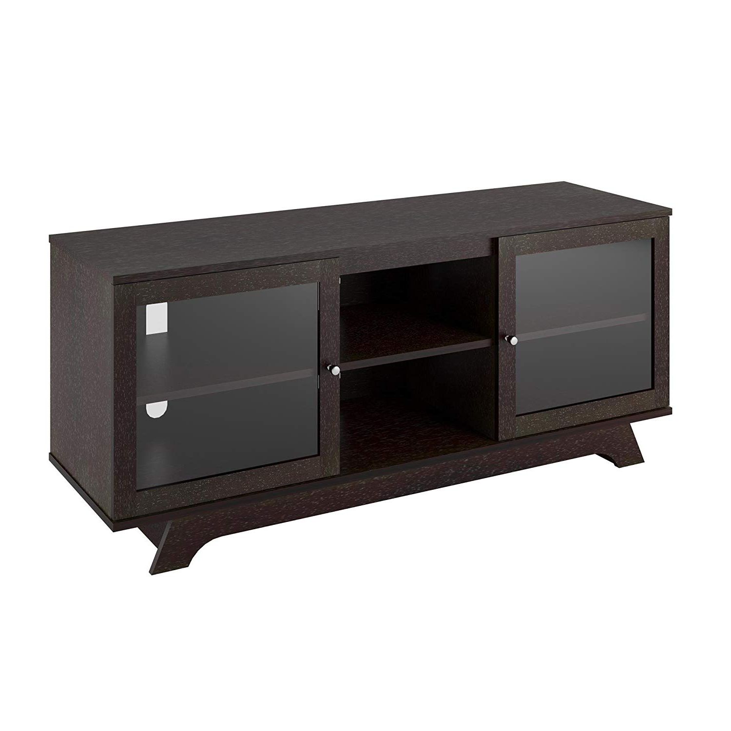 Amazon: Ameriwood Home Englewood Tv Stand For Tvs Up To 55 Regarding Popular Black And Red Tv Stands (View 17 of 20)
