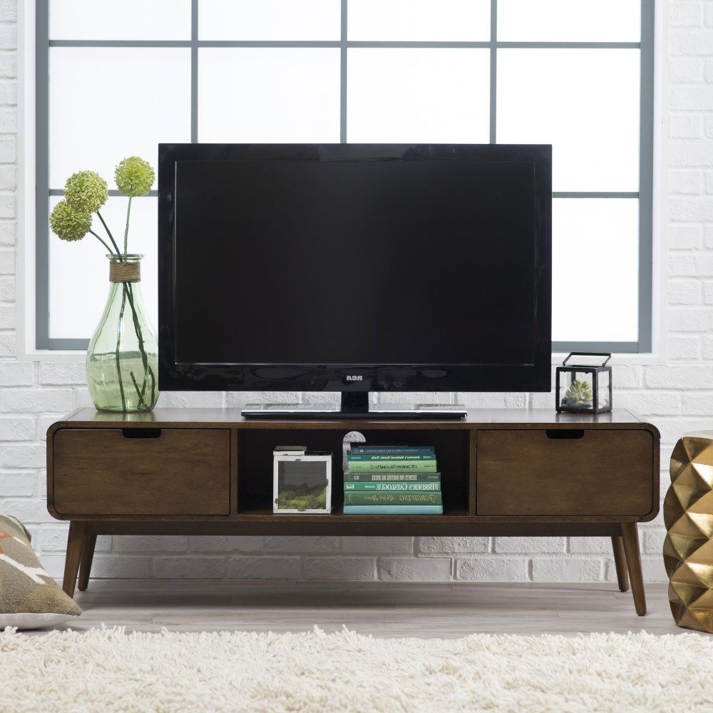 Amazon: Belham Living Carter Mid Century Modern Tv Stand Intended For Favorite Century White 60 Inch Tv Stands (Photo 4 of 20)