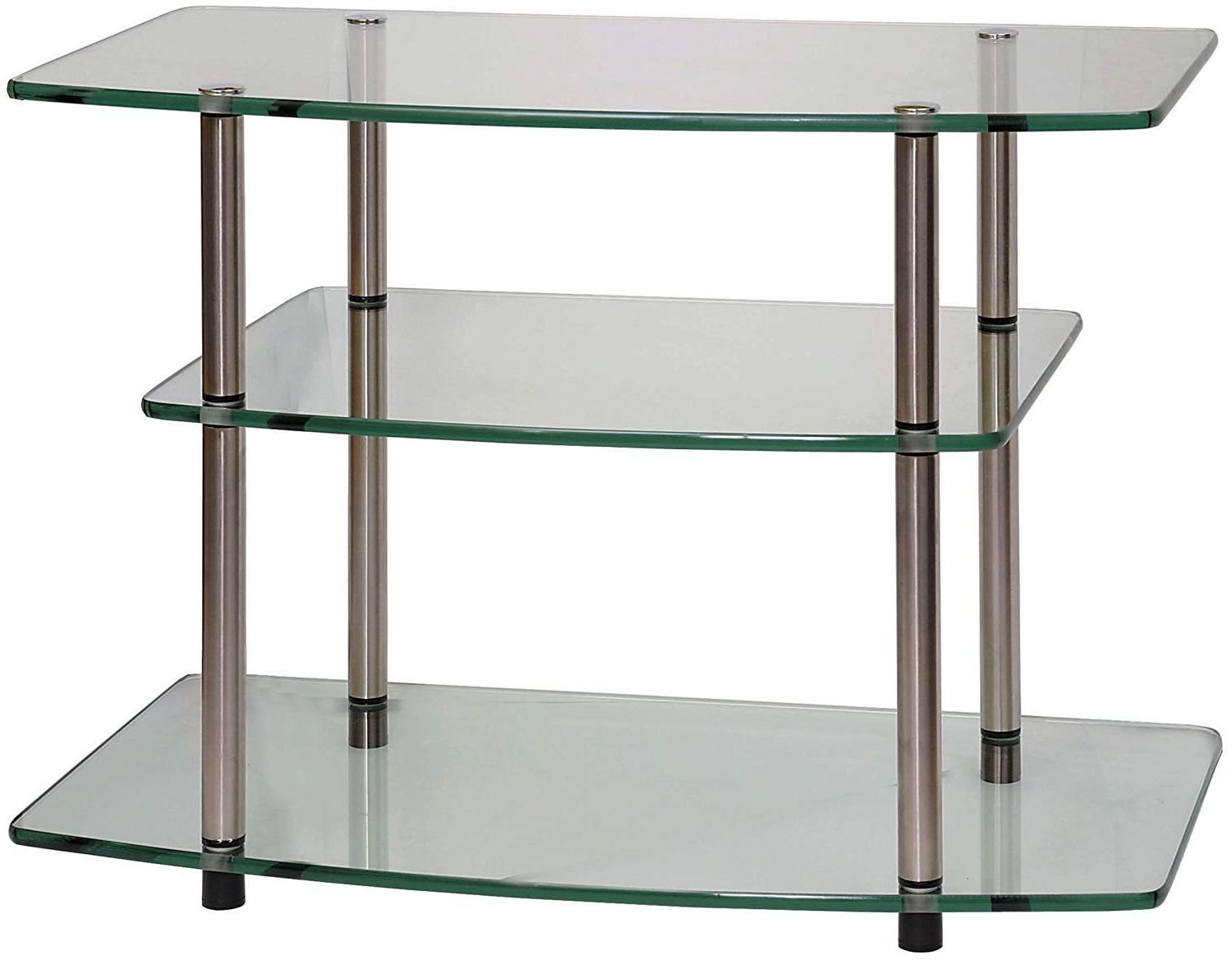 Amazon: Convenience Concepts Designs2go Go Accsense Glass Tv With Regard To Famous Clear Glass Tv Stand (View 13 of 20)