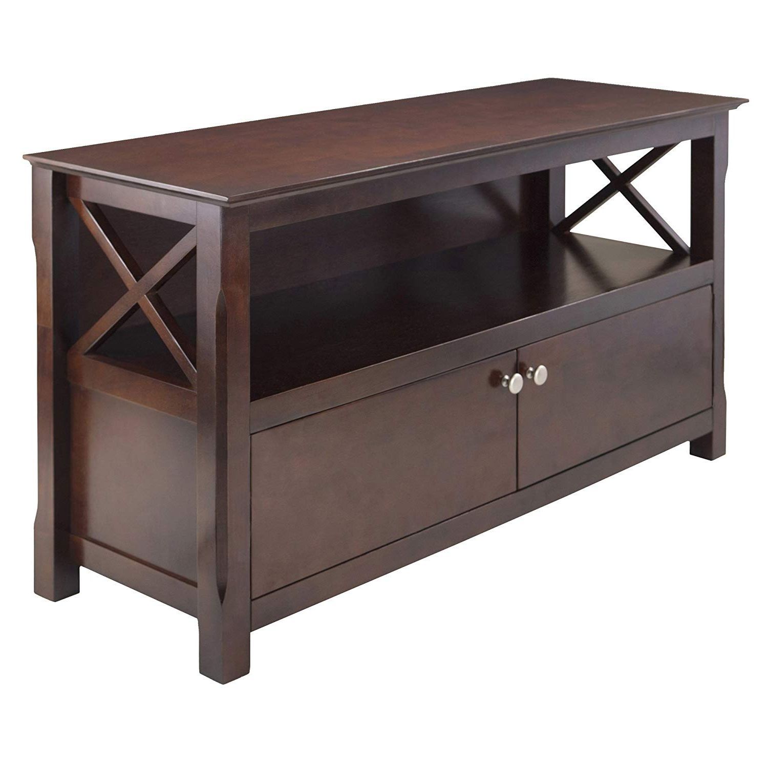 Amazon: Winsome Wood Xola Tv Stand: Kitchen & Dining For Most Recent Cheap Oak Tv Stands (View 6 of 20)