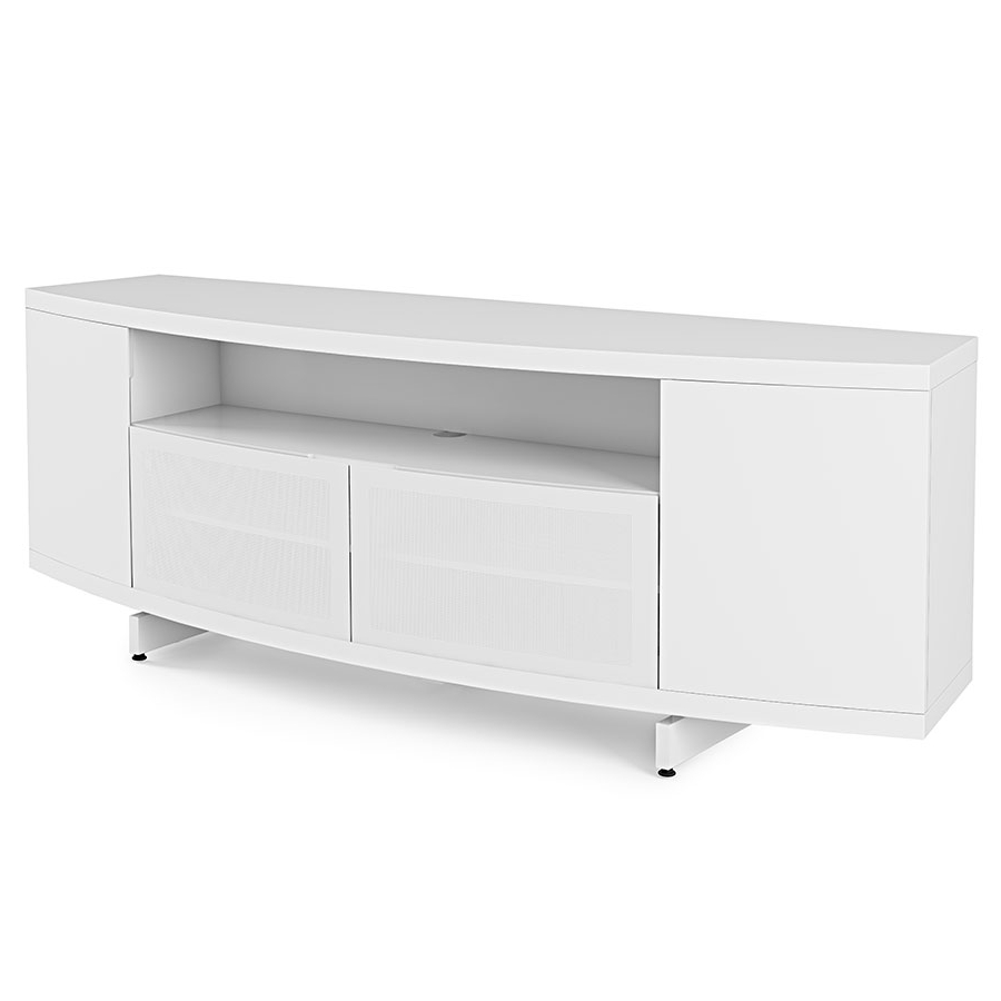 Bdi Sweep White Modern Tv Stand (Photo 6 of 20)