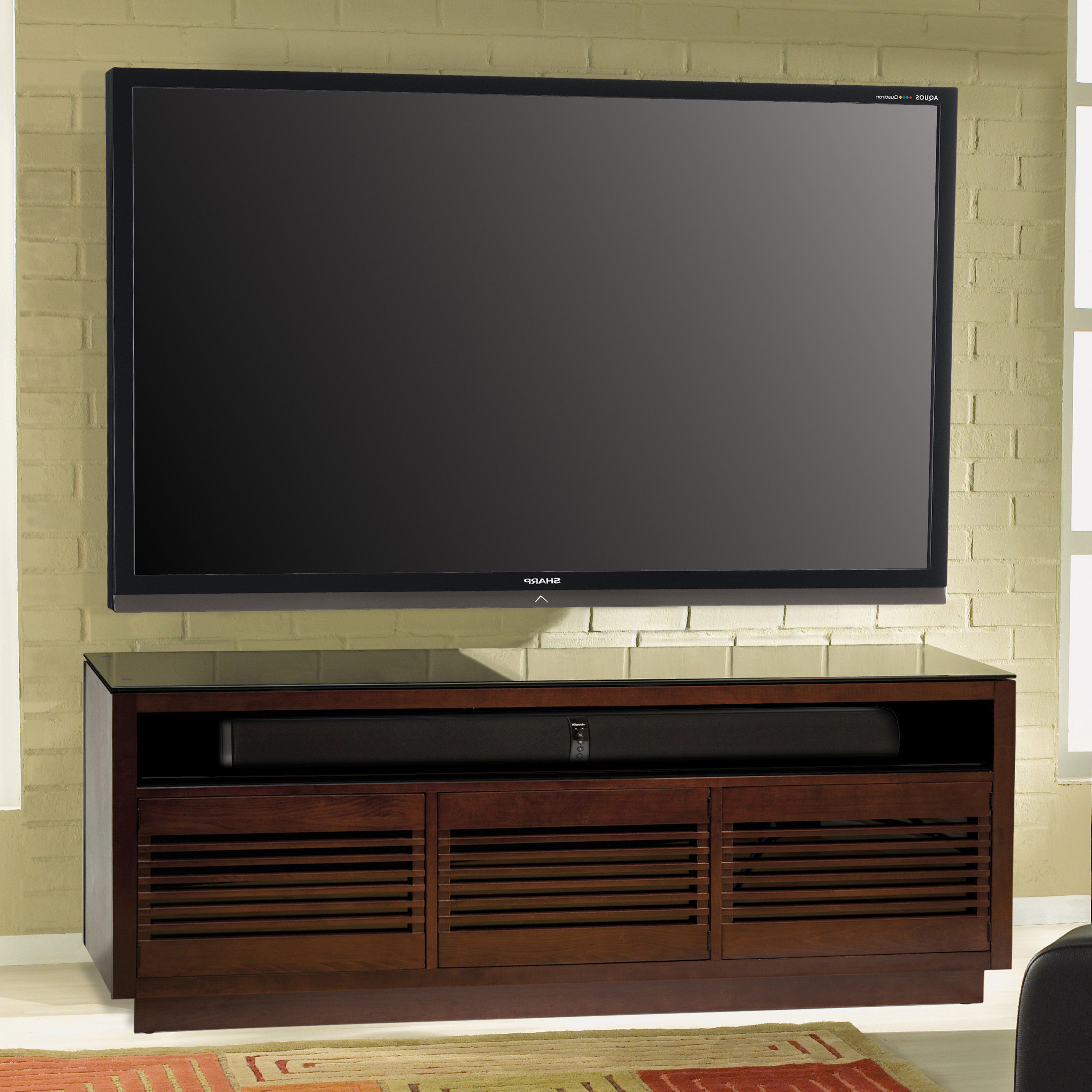 Bello 63 In. Tv Stand – Chocolate – Walmart Throughout Most Recently Released Kai 63 Inch Tv Stands (Photo 12 of 20)