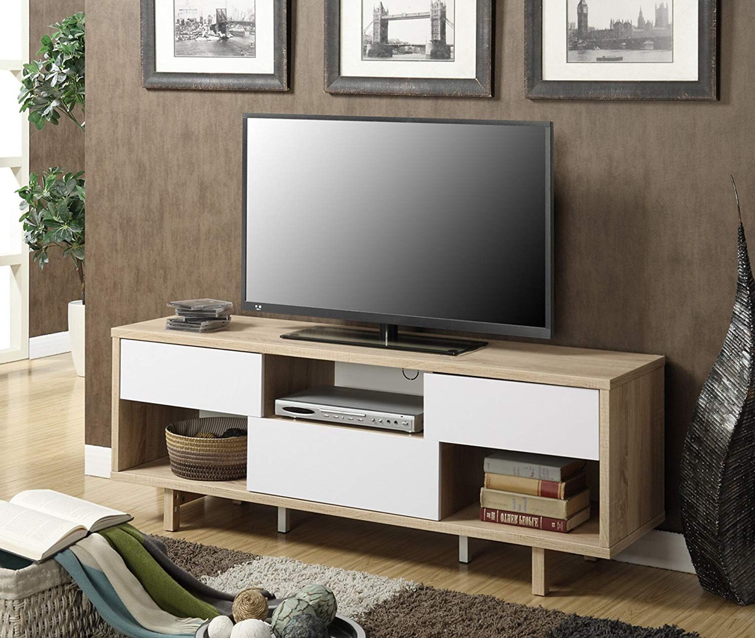Best And Newest Amazon: Convenience Concepts Designs2go Newport Ventura 60 Inch For Preston 66 Inch Tv Stands (Photo 7 of 20)