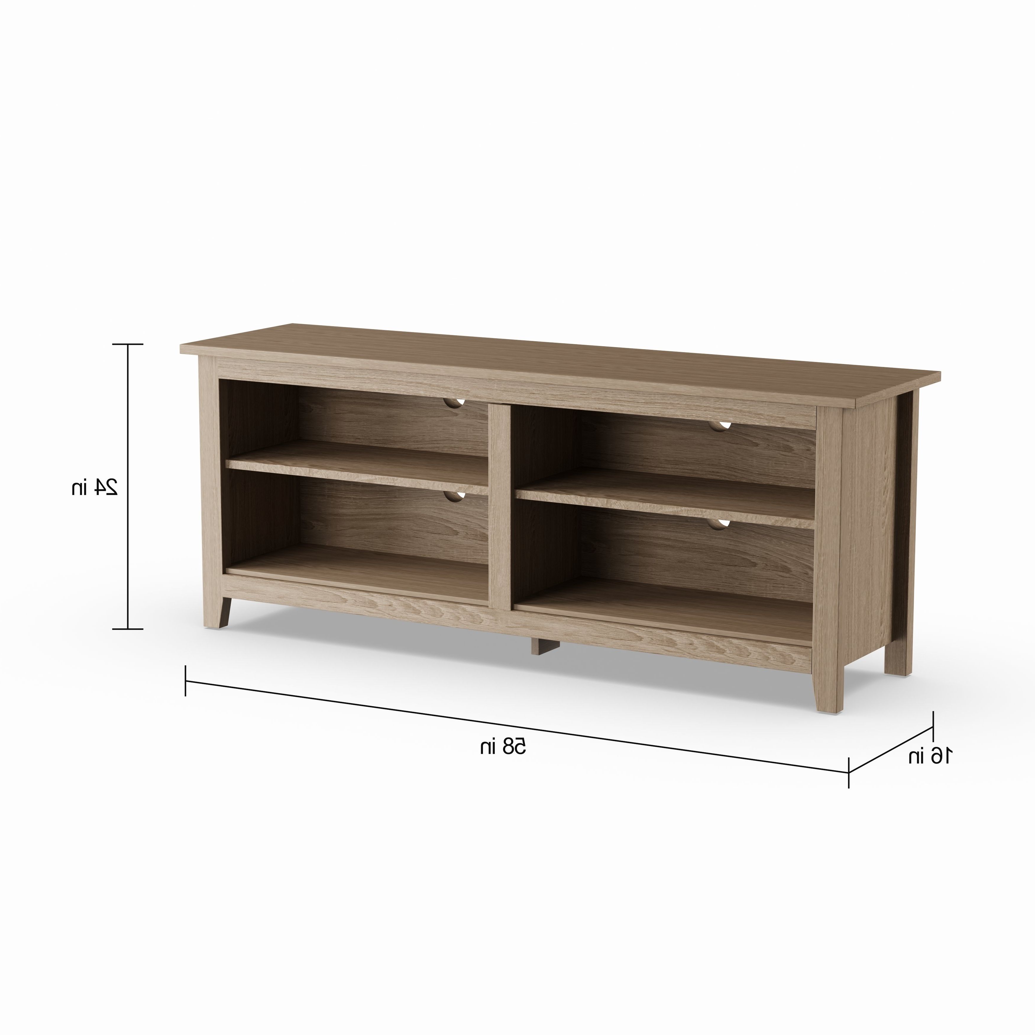 Best And Newest Shop Porch & Den Dexter 58 Inch Driftwood Tv Stand – On Sale – Free Inside Abbott Driftwood 60 Inch Tv Stands (Photo 7 of 20)