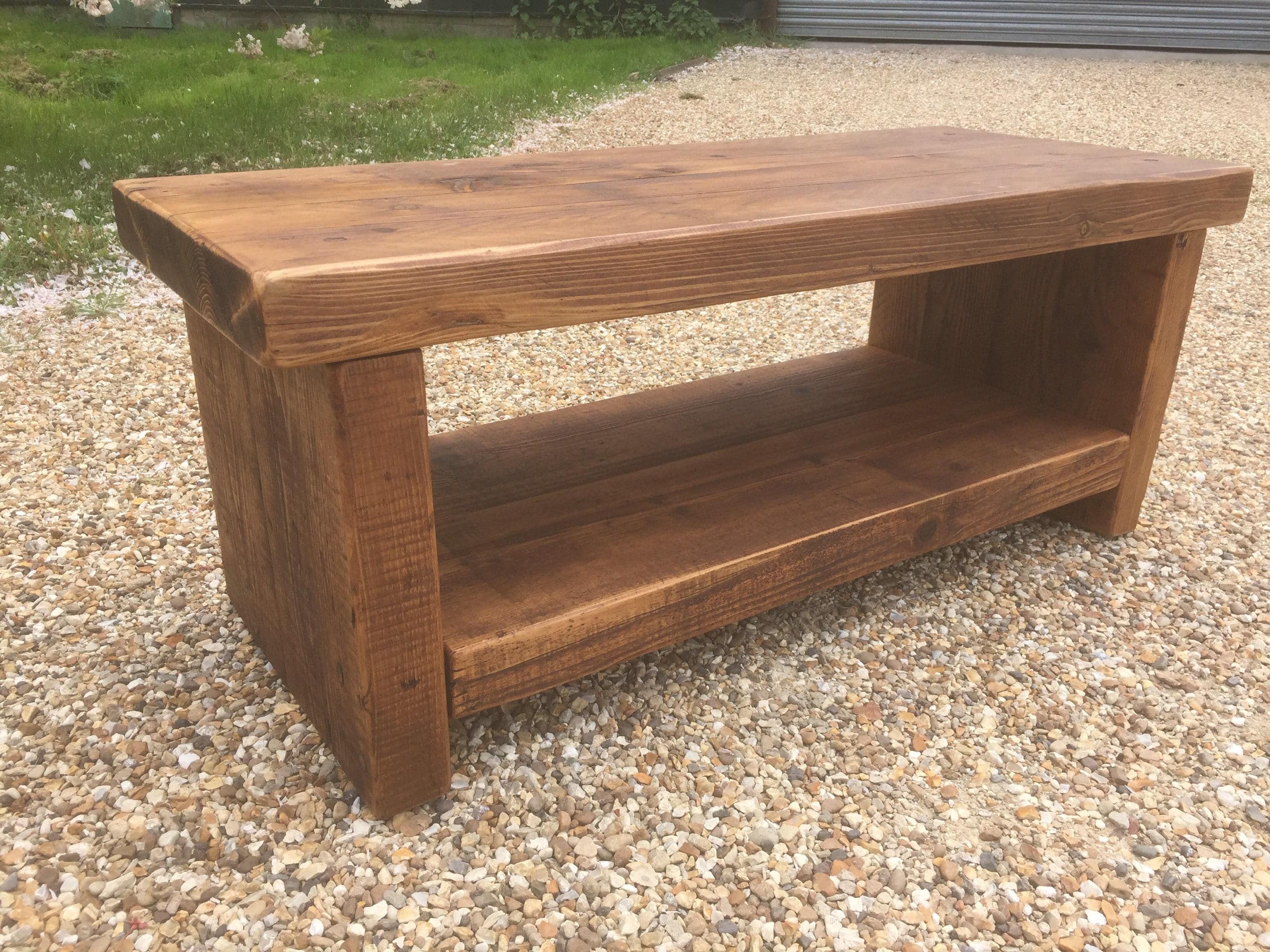 Best And Newest Solid Pine Box Tv Stand With Drawer And Hairpin Legs – Newco Regarding Solid Pine Tv Cabinets (View 4 of 20)