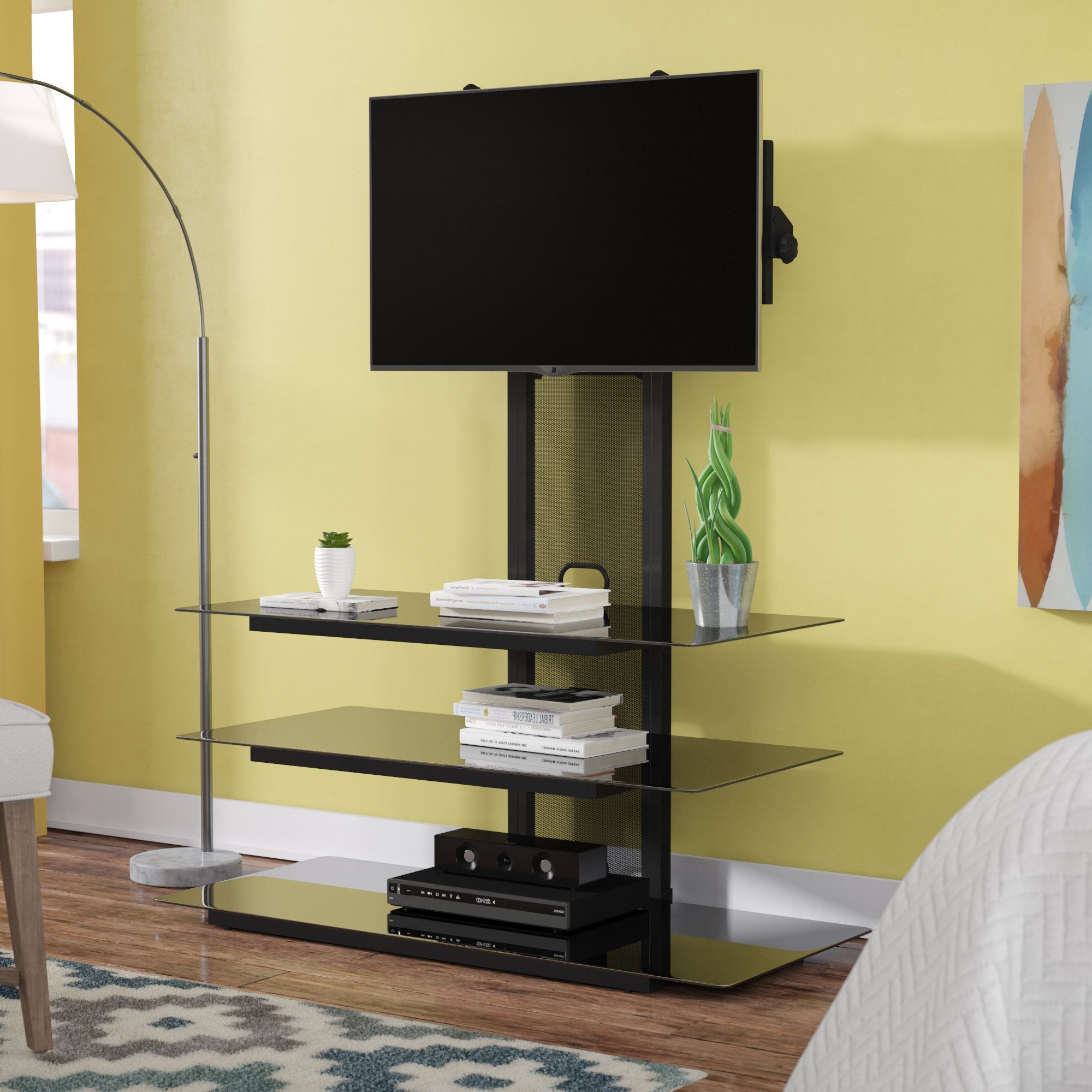 Best And Newest Tv Stands With Back Panel With Regard To Flat Panel Mount Tv Stands You'll Love (Photo 1 of 20)
