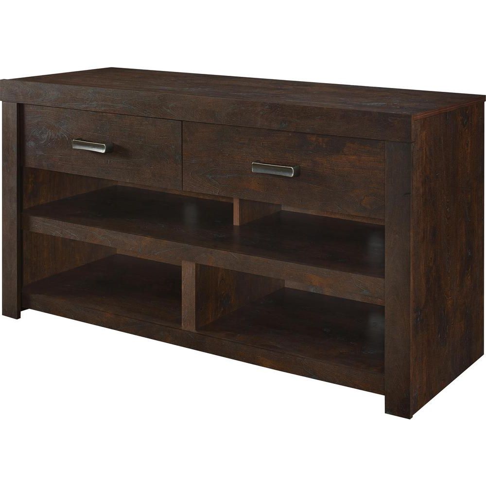 Best And Newest Walnut Tv Stands Within Hanover Dark Walnut 42 In (View 20 of 20)