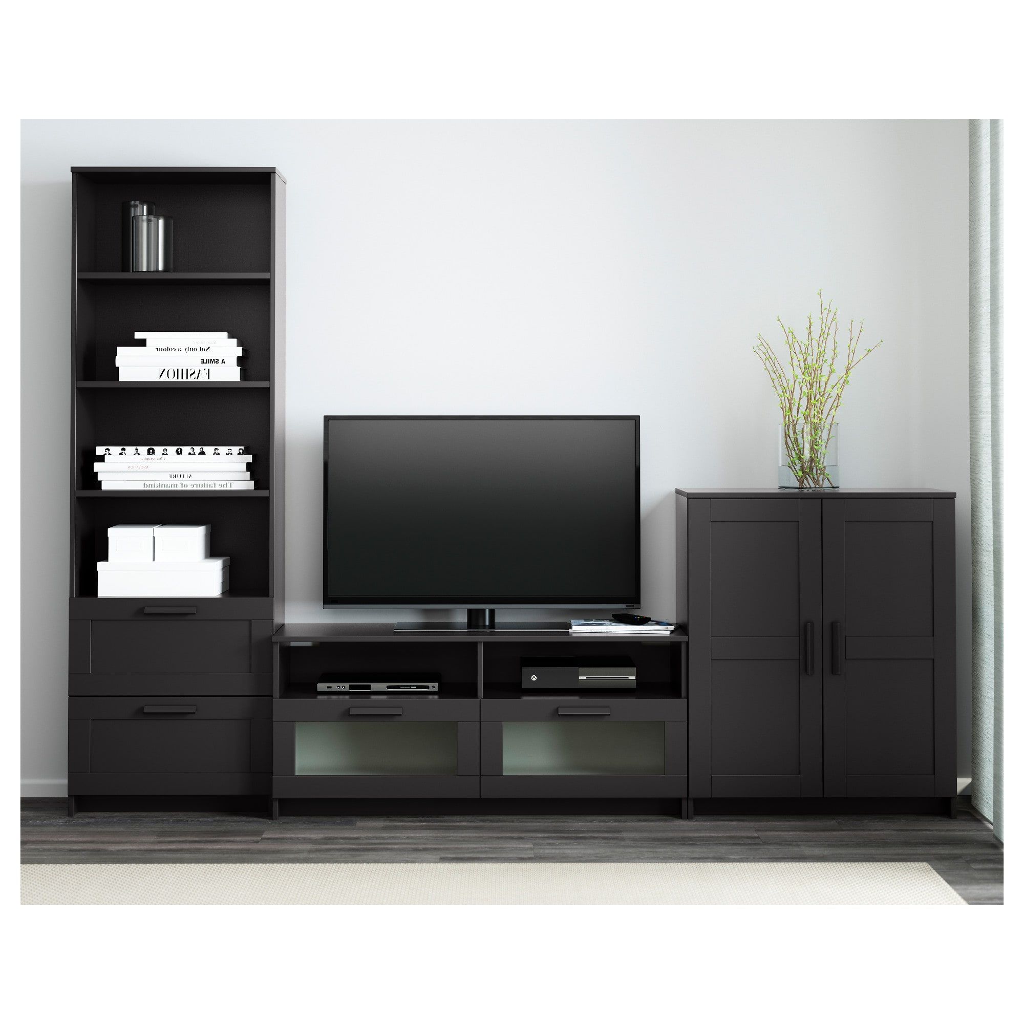 Black Tv Cabinets With Drawers Inside 2017 Tv Stands & Tv Units (Photo 1 of 20)