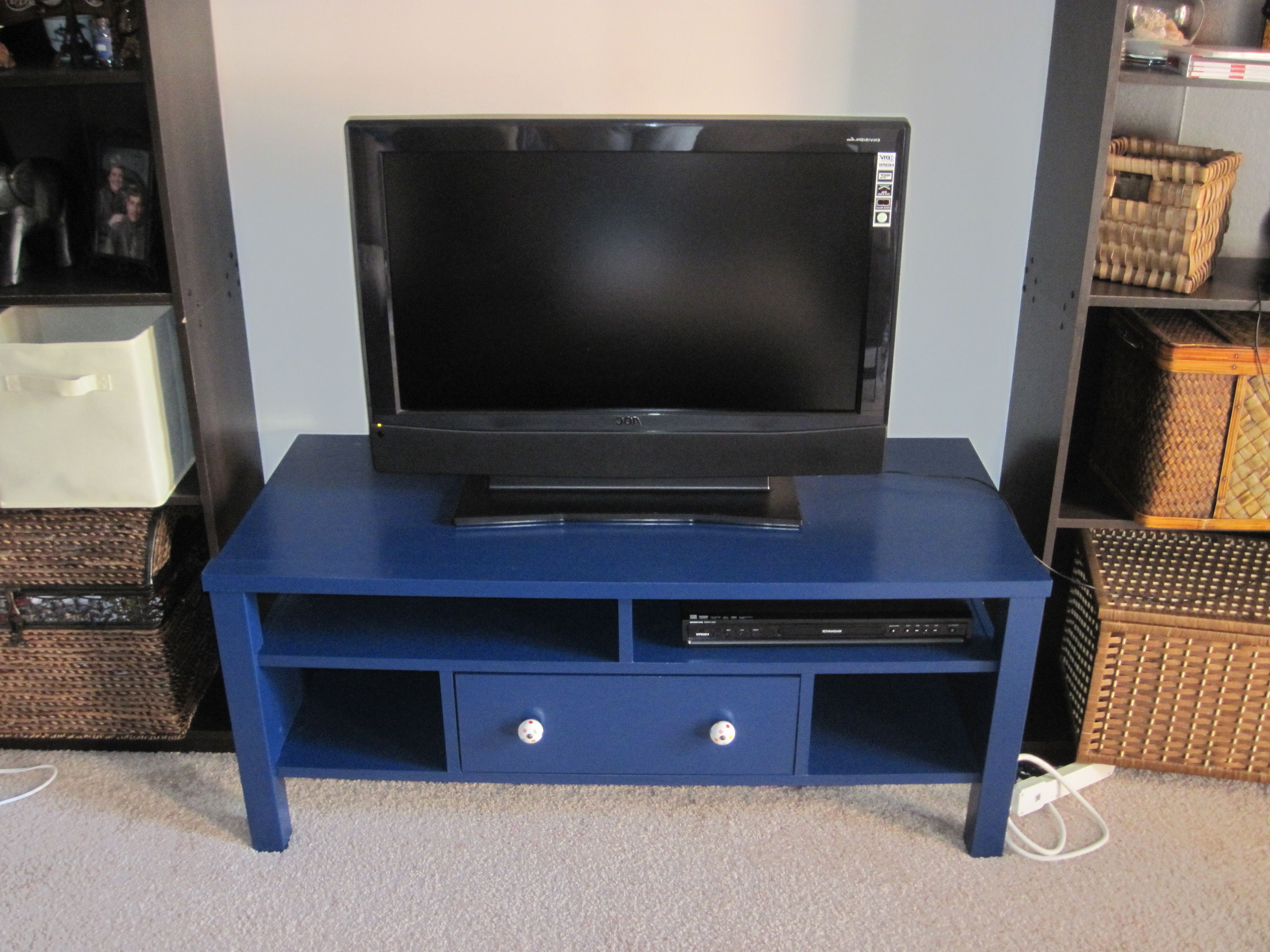Blue Tv Stands With Regard To Famous Refinishing A Tv Stand (View 20 of 20)