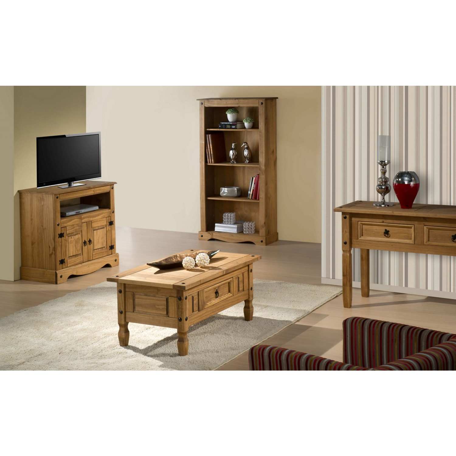 Bonsoni Pine Corona Corner Tv Cabinet With Famous Corona Tv Corner Unit (Photo 13 of 20)