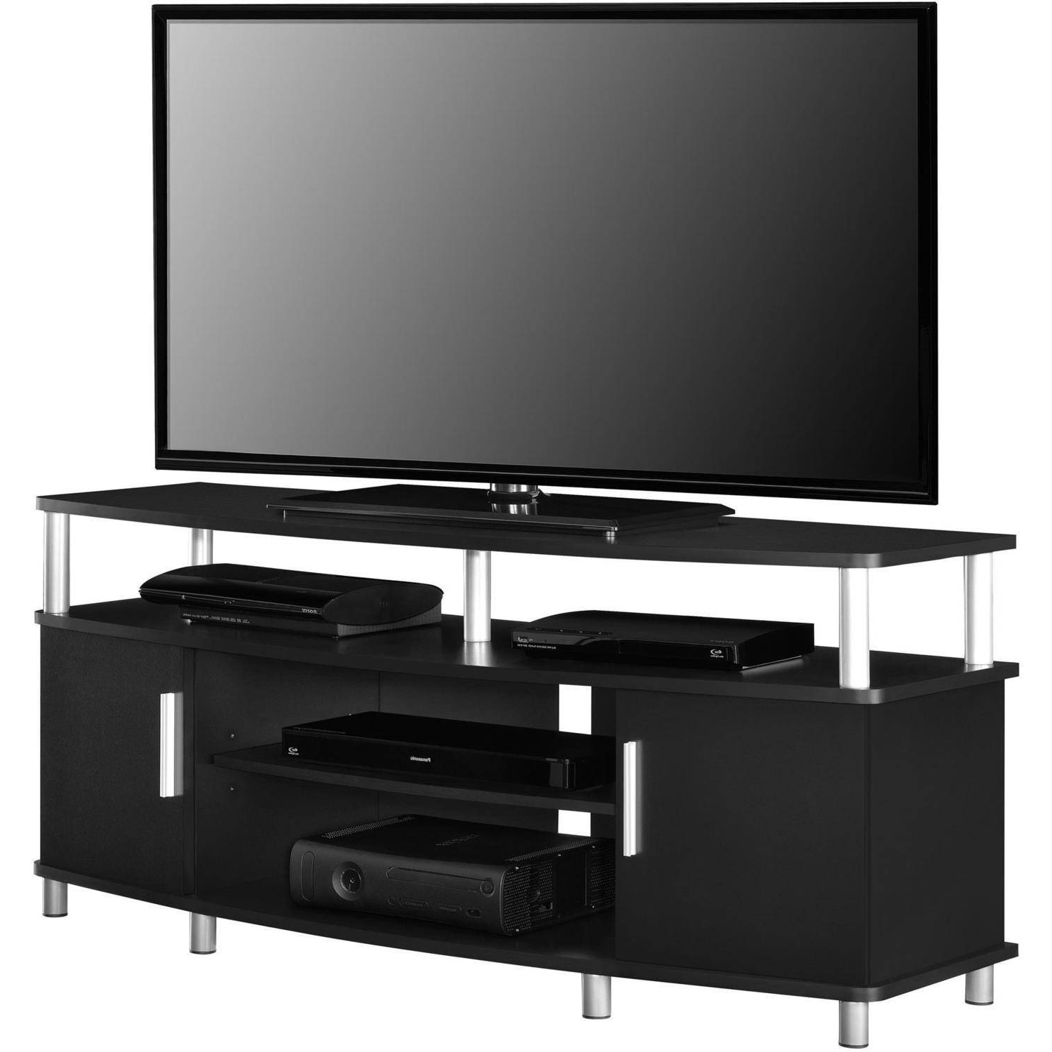 Carson Tv Stand, For Tvs Up To 50", Multiple Finishes – Walmart Inside Latest Small Black Tv Cabinets (Photo 19 of 20)