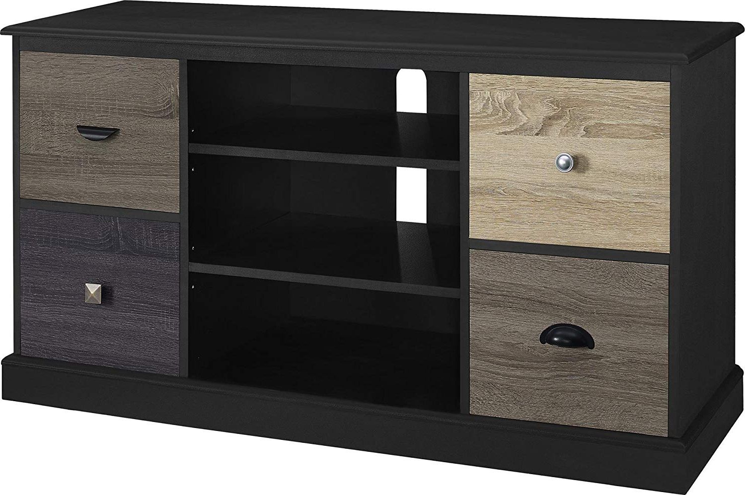 Casey Umber 66 Inch Tv Stands Within Popular Amazon: Ameriwood Home Mercer Tv Console With Multicolored Door (View 17 of 20)