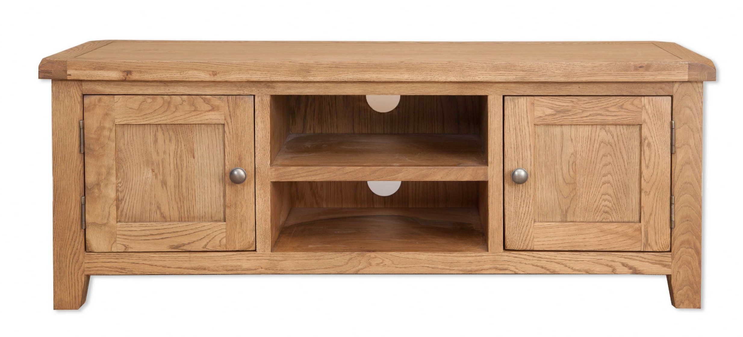 Chunky Wood Tv Units Within Most Recently Released Hampton Country Chunky Oak Plasma Tv Unit (View 12 of 20)