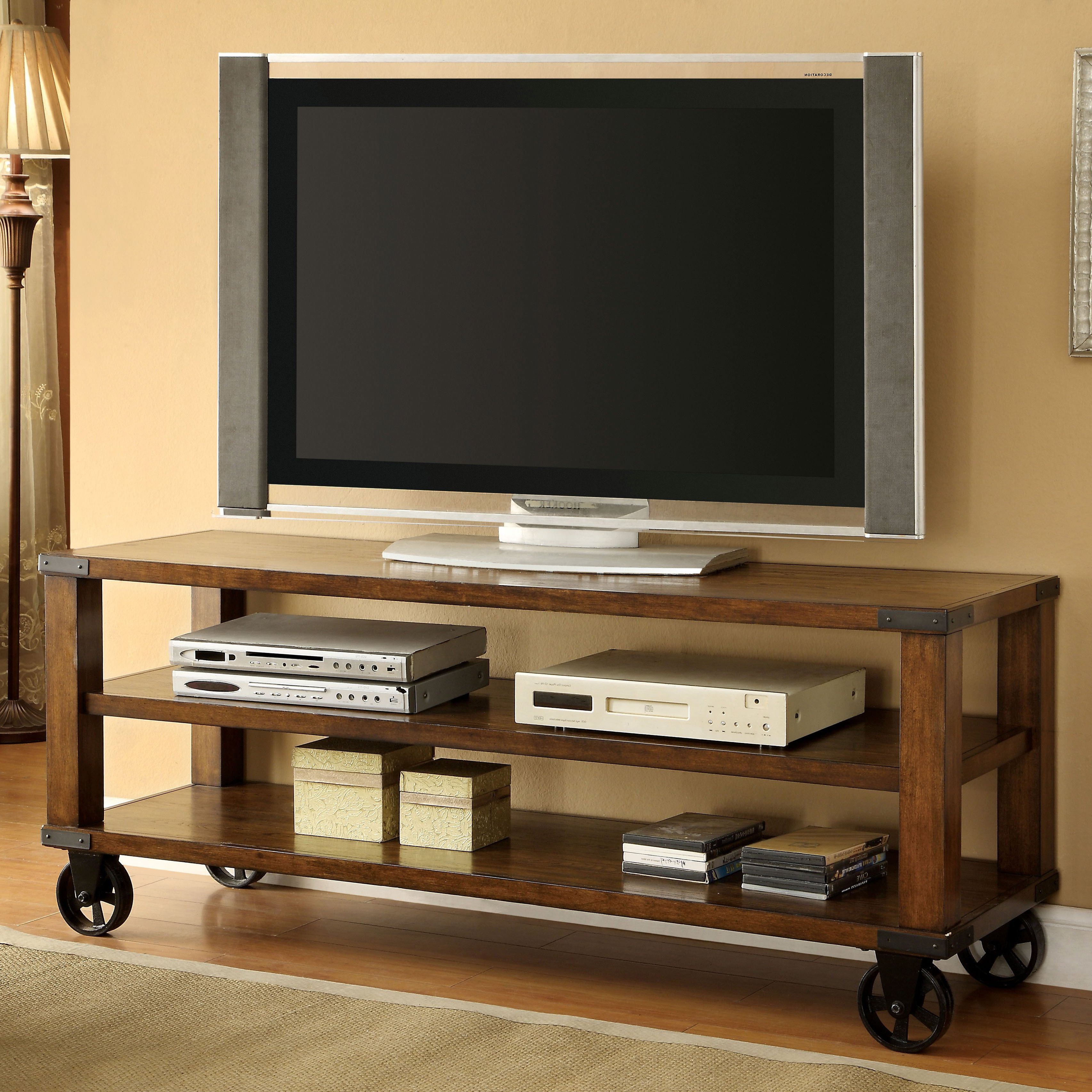 Como Tv Stands With Most Recent Shop Furniture Of America Royce Industrial 60 Inch Tv Stand – Free (Photo 17 of 20)