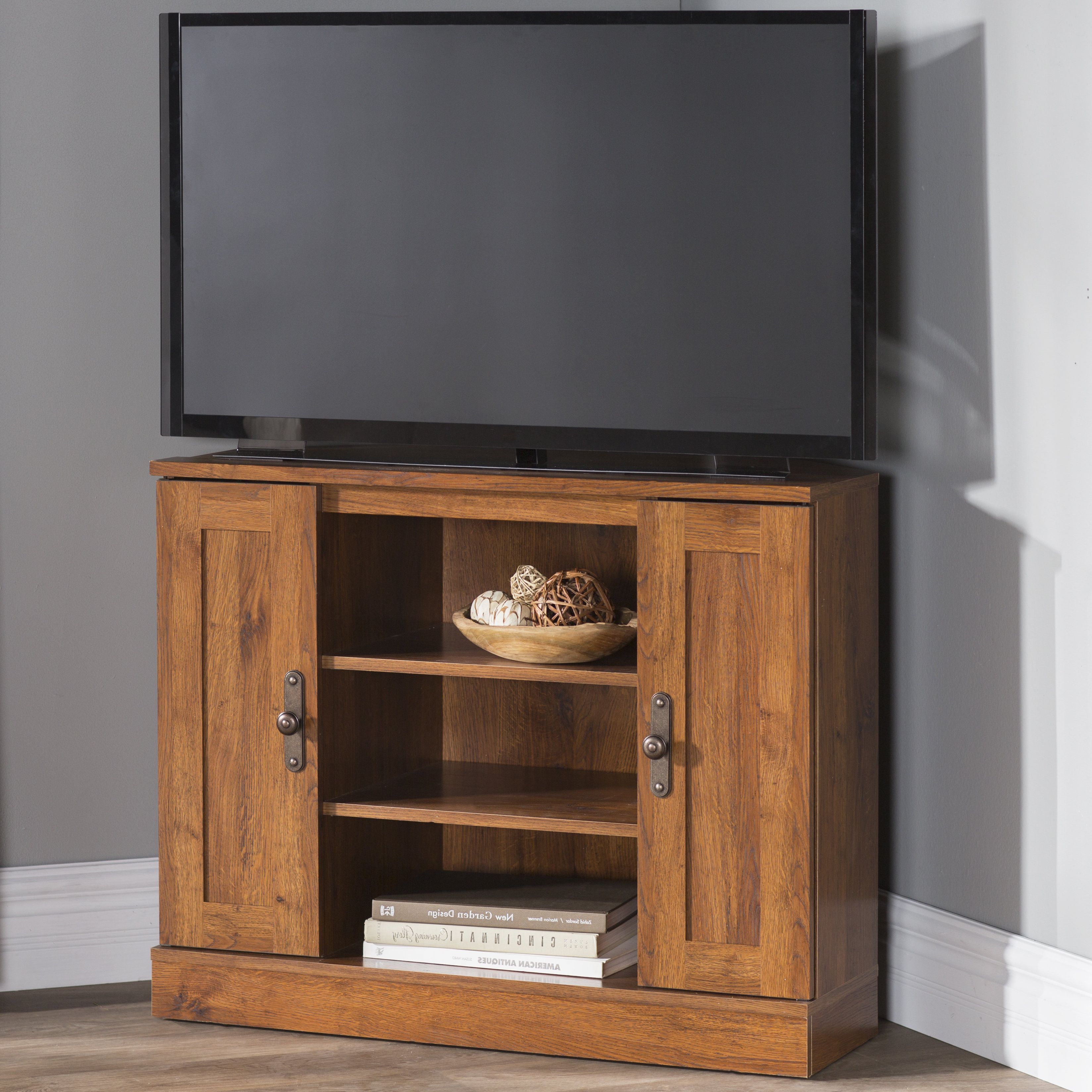 Compact Corner Tv Stands Intended For Current Corner Tv Stands You'll Love (Photo 2 of 20)