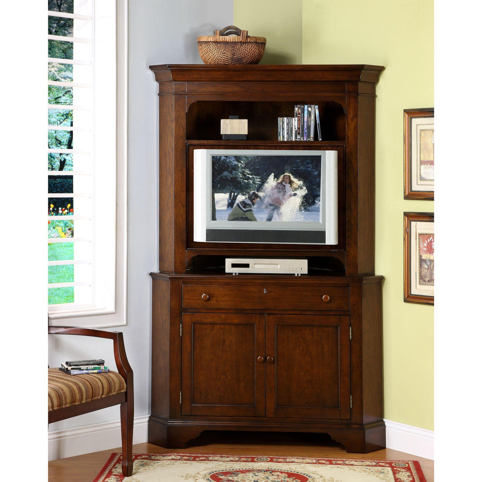 Corner Tv Armoire (Photo 3 of 20)