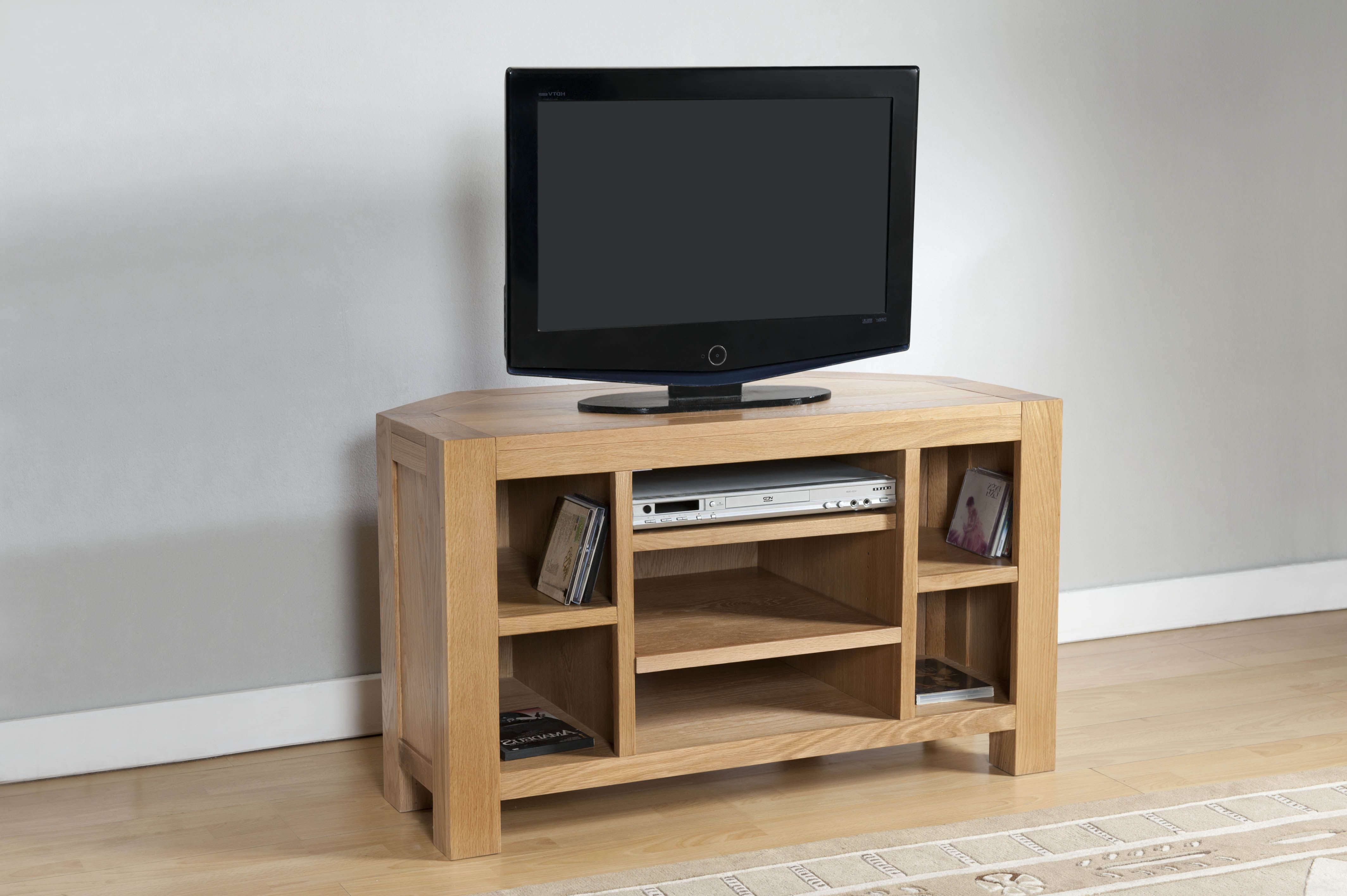 Corner Tv Unit (24 23) – Papaya Trading With 2018 Contemporary Oak Tv Cabinets (View 11 of 20)