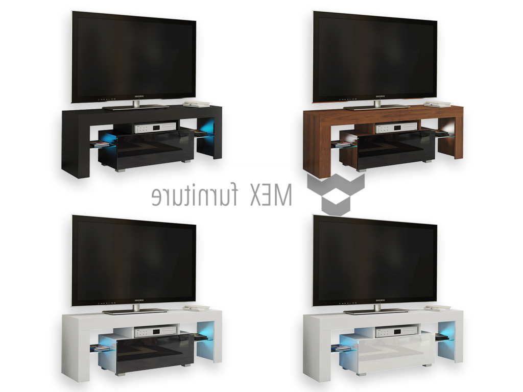 Cream High Gloss Tv Cabinets Within Current High Gloss Tv Cabinets, Unit – Mex Furniture (View 5 of 20)