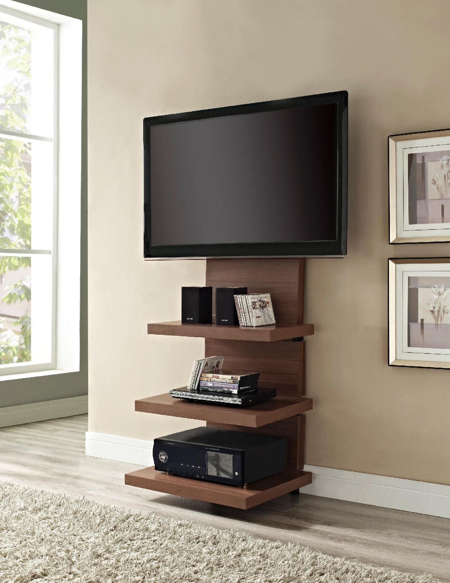 Current 18 Chic And Modern Tv Wall Mount Ideas For Living Room (Photo 1 of 20)