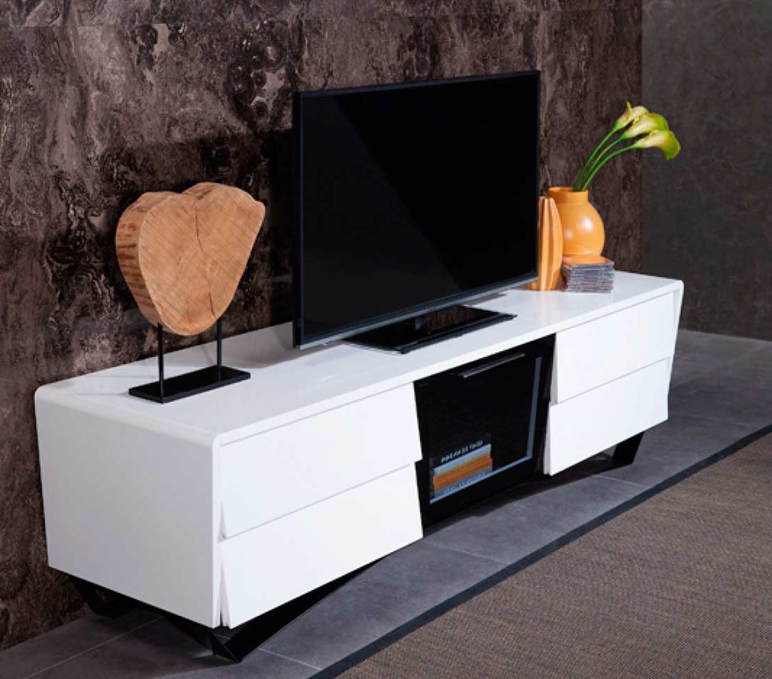 Current Gloss White Tv Cabinets Within White High Gloss Tv Stand Vg  (View 15 of 20)