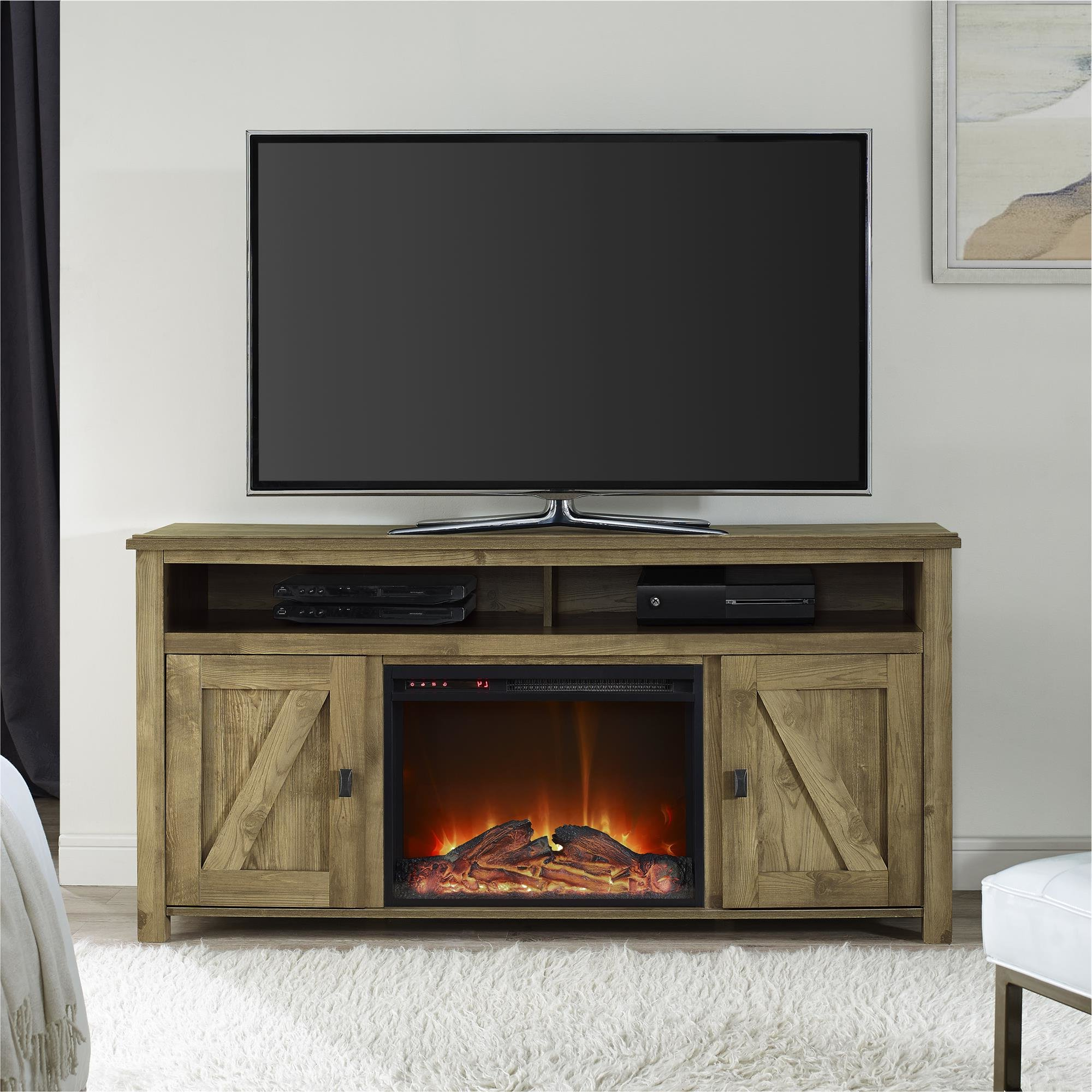 Current Mistana Whittier Tv Stand For Tvs Up To 60" With Fireplace & Reviews With Dixon White 58 Inch Tv Stands (Photo 7 of 20)