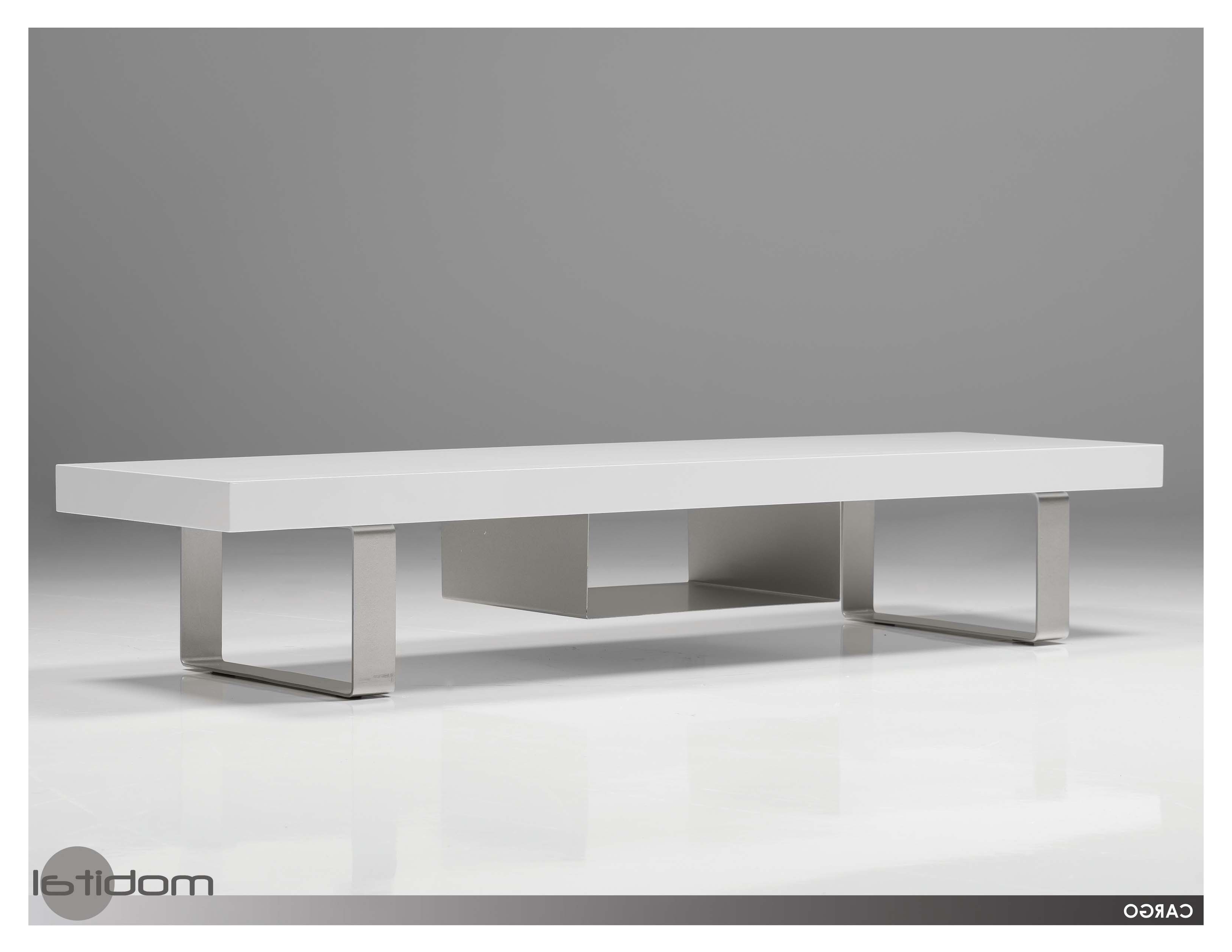 Current Mobital Cargo Modern White Tv Stand Modern Furnishings Intended For Modern White Tv Stands (Photo 10 of 20)