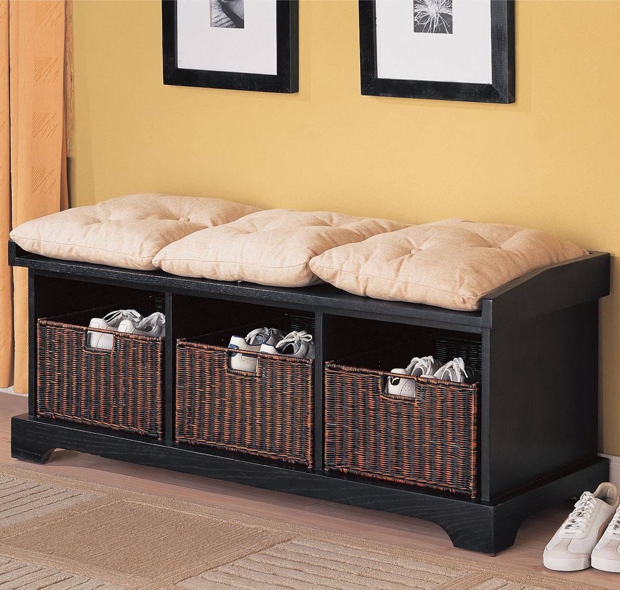 Current Tv Stands With Baskets Regarding Benches Storage Bench With Baskets Lowest Price – Sofa, Sectional (View 20 of 20)