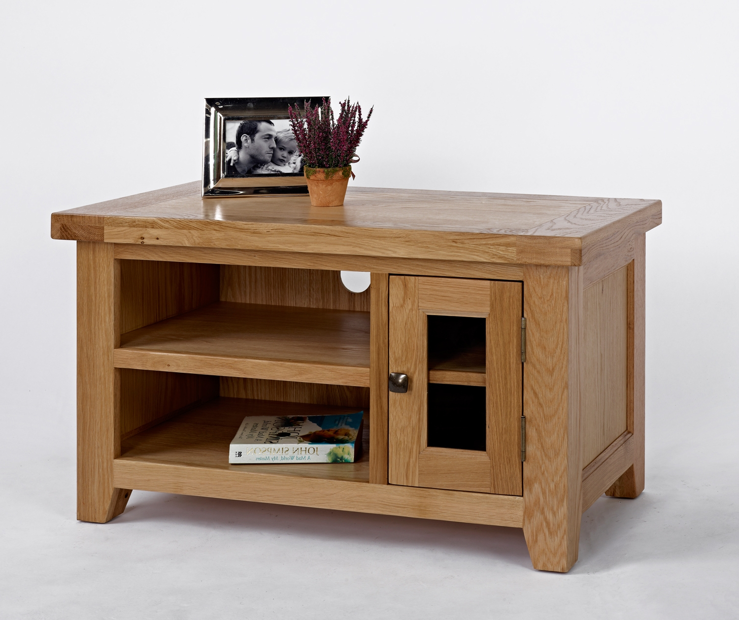 Devon Oak Small Tv Unit – Be Home Furniture In Preferred Small Oak Tv Cabinets (Photo 3 of 20)