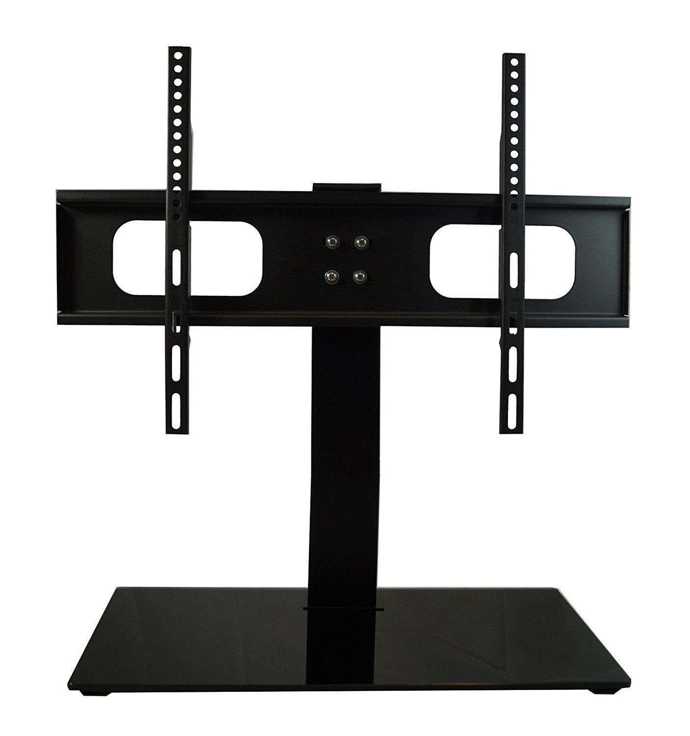 Dixon White 65 Inch Tv Stands Regarding Latest Mountright Tv Stand Replacement Pedestal Base For Most Lcd, Led (Photo 17 of 20)