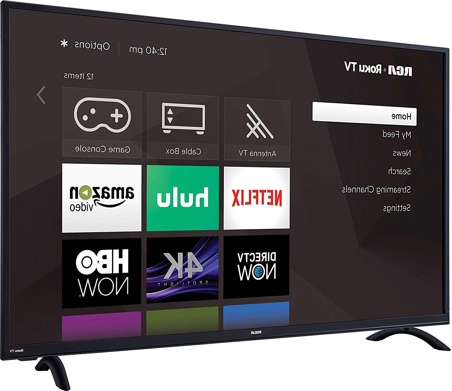 Dixon White 84 Inch Tv Stands In Preferred Amazon: Rca Rtru5027 50" 4k Ultra Hd Roku Smart Led Tv (4k, 50 (Photo 7 of 20)