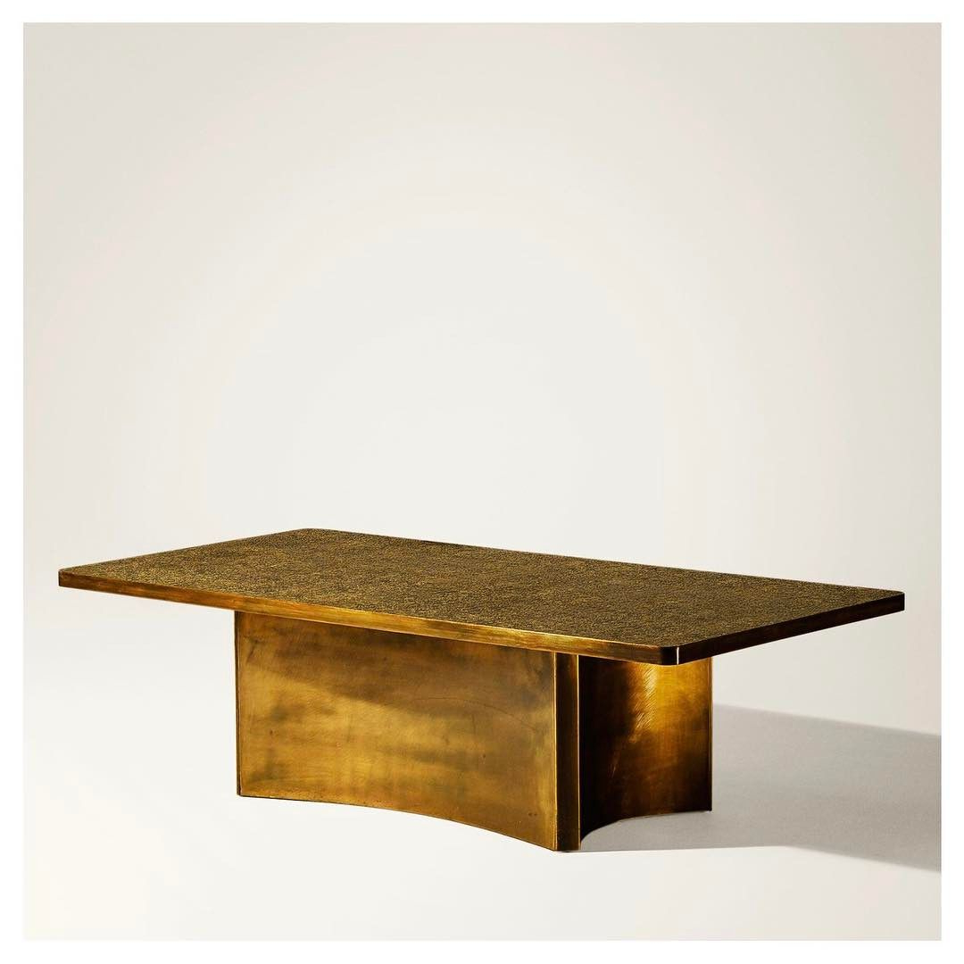 Etruscan' Coffee Table (1965) Philip And Kelvin Laverne, New York Within Favorite Phillip Brass Console Tables (View 7 of 20)