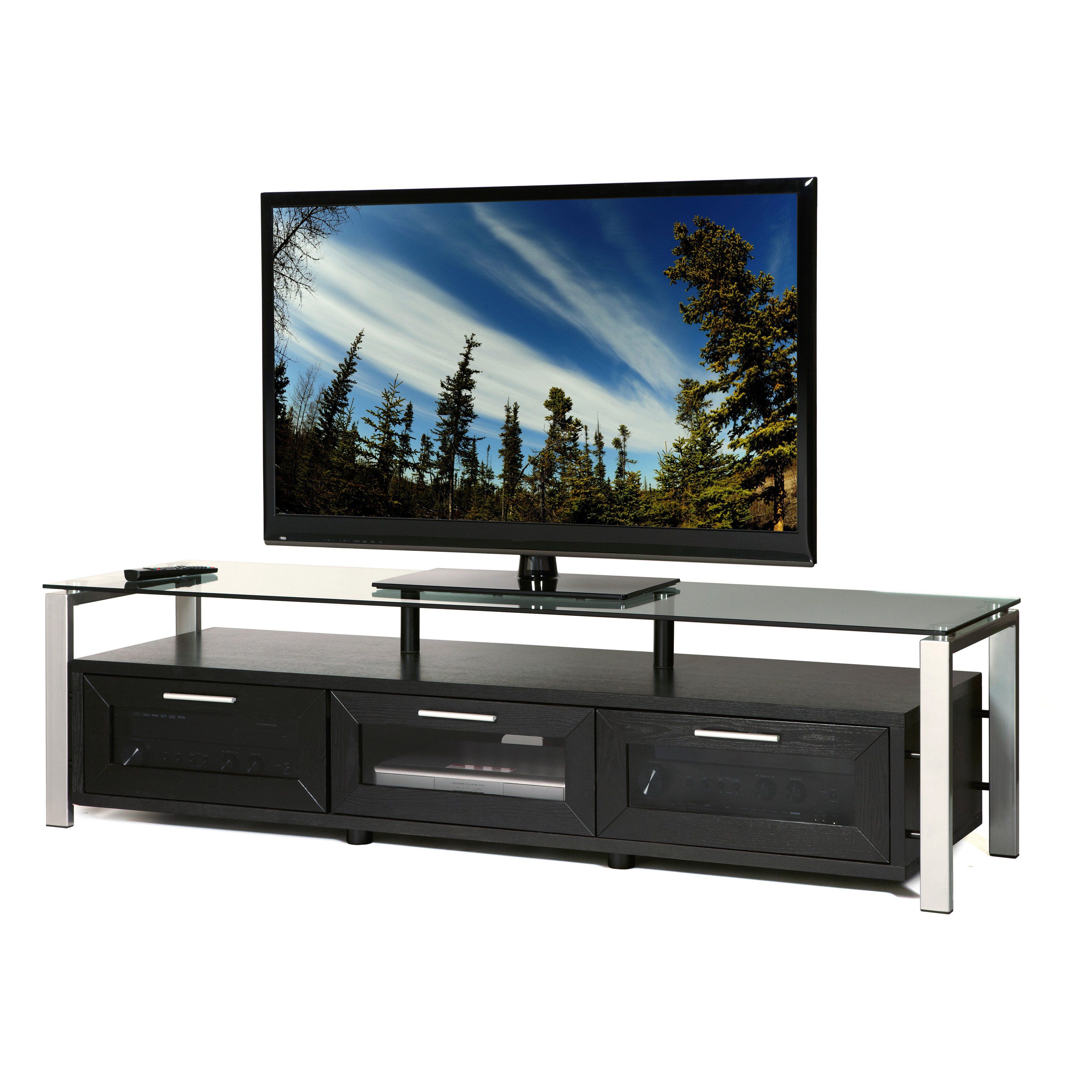 Famous 90 Inch Tv Stand 75 Best Buy Solid Wood 70 85 With Mount White With Solid Wood Black Tv Stands (Photo 13 of 20)