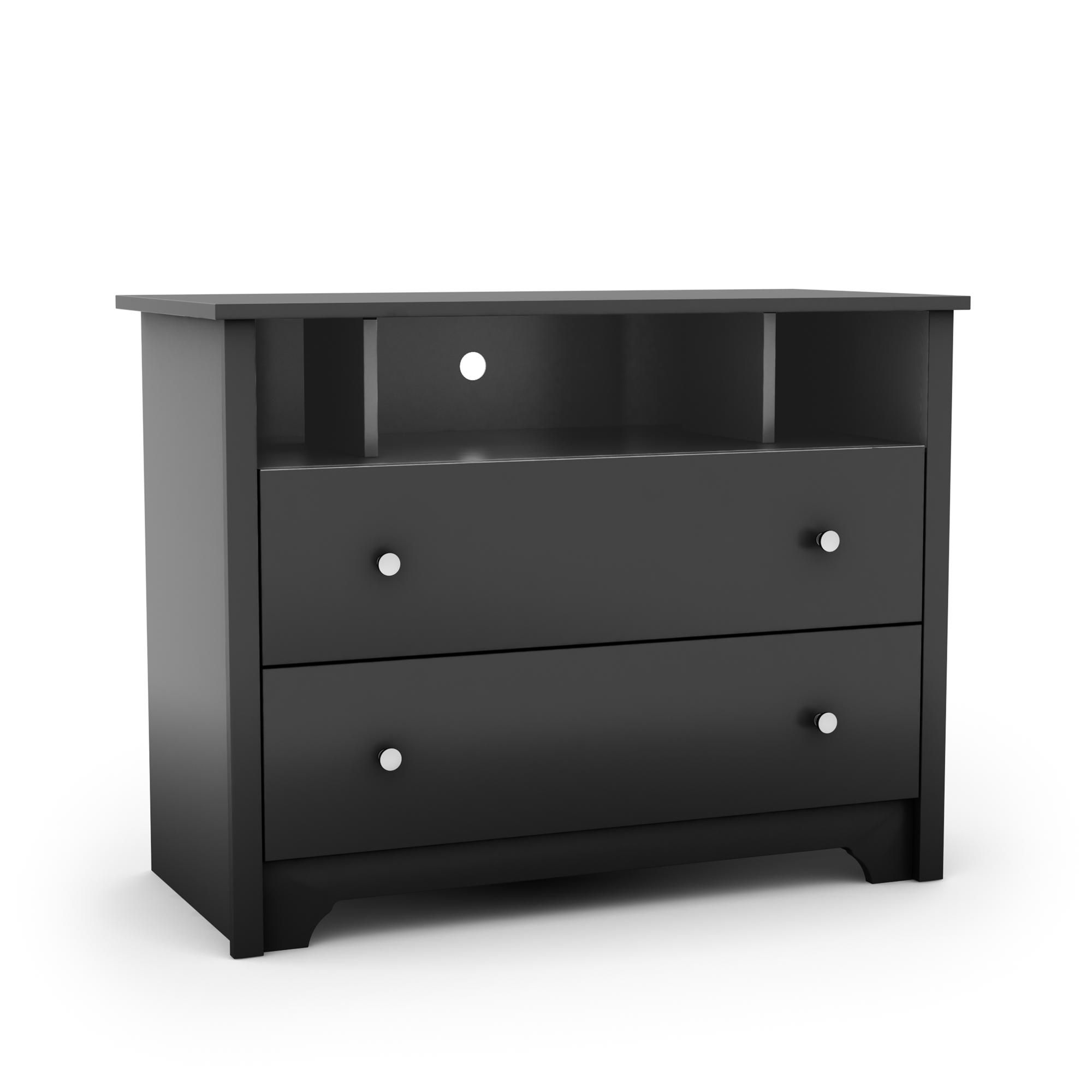 Famous Black Tv Stands With Drawers Within Square Black Tv Stand With Storage Drawers And Shelves Of Cool Tv (View 1 of 20)