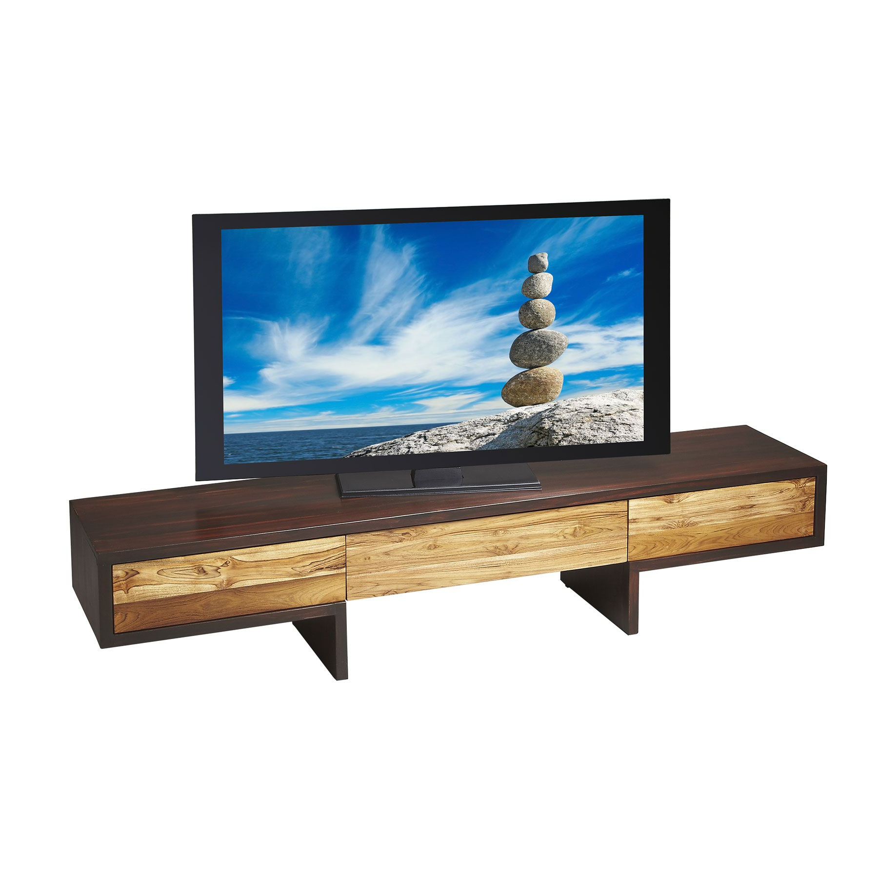 Famous Recycled Wood Tv Stands Pertaining To This Low Slung Entertainment Center Is A Marriage Of Opposites (Photo 14 of 20)