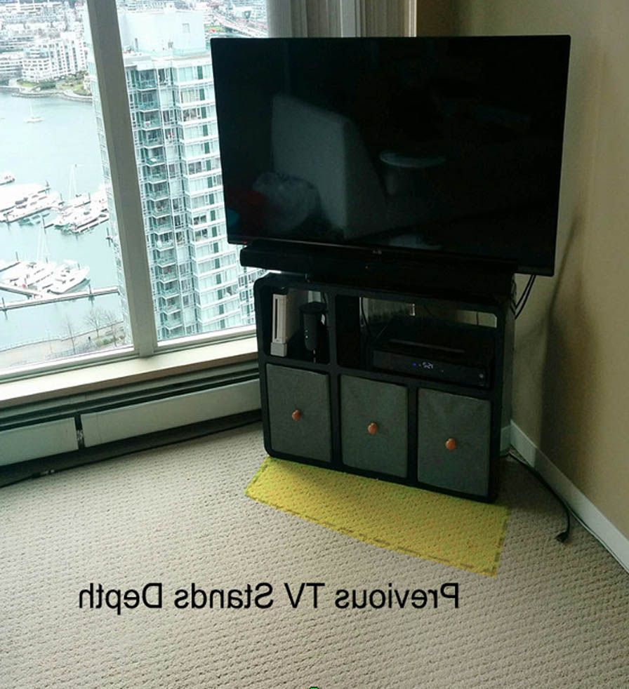 Famous Slimline Tv Cabinets Intended For Slim Modular Tv Stand That Fits Anywhere (View 17 of 20)